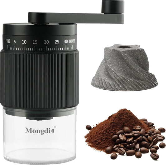 Experience Coffee Like Never Before with Our Versatile Portable Manual Coffee Bean Grinder - 35 Customizable Grind Settings for Your Perfect Brew! - Ludovica 