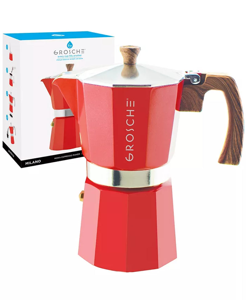 Brew Barista-Quality Espresso at Home with the Milano Stovetop Espresso Maker - 9 Cup Moka Pot - Ludovica 