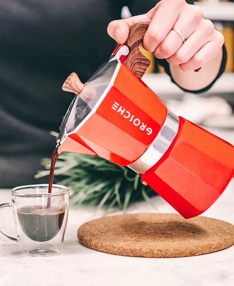 Brew Barista-Quality Espresso at Home with the Milano Stovetop Espresso Maker - 9 Cup Moka Pot - Ludovica 