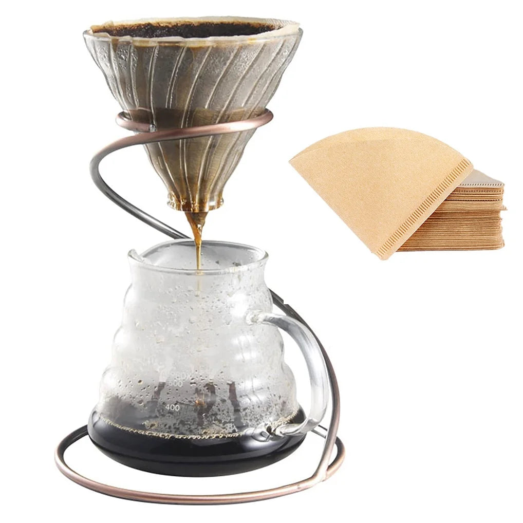 Premium Heat-Resistant Glass Pour Over Coffee Dripper