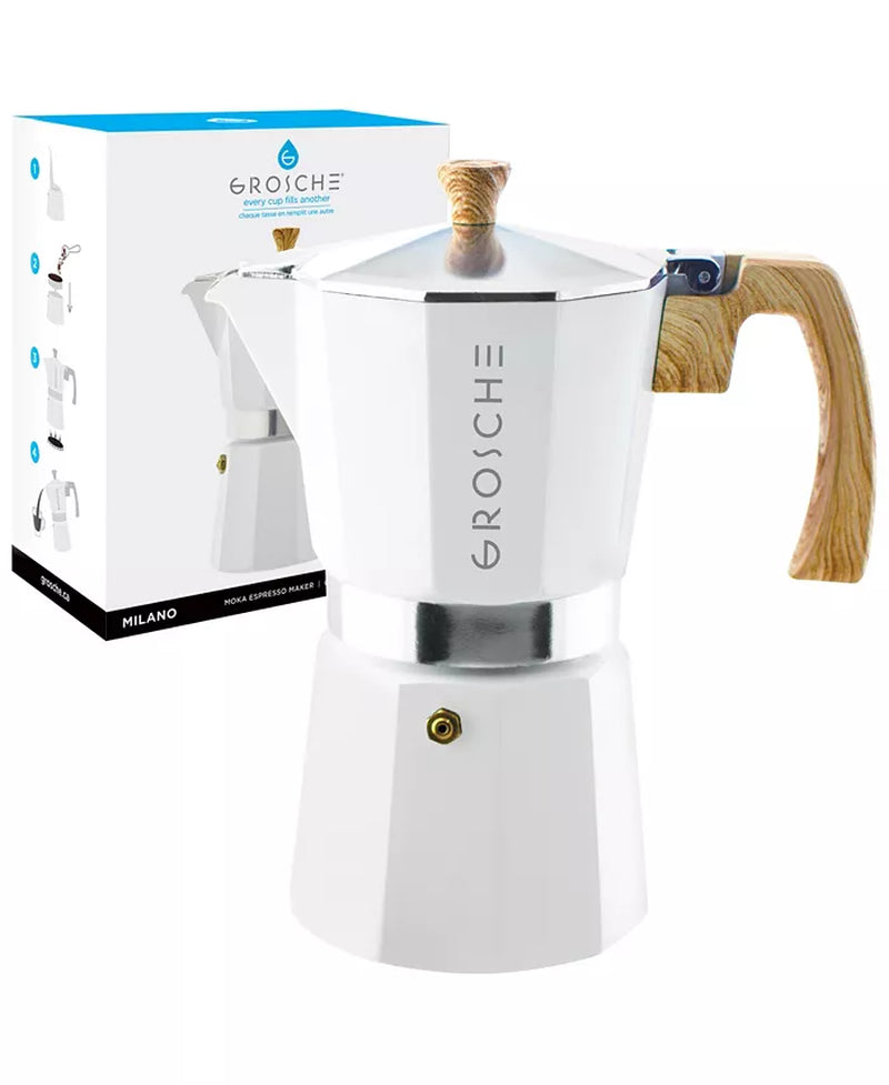 Brew Barista-Quality Espresso at Home with the Milano Stovetop Espresso Maker - 9 Cup Moka Pot - Ludovica 