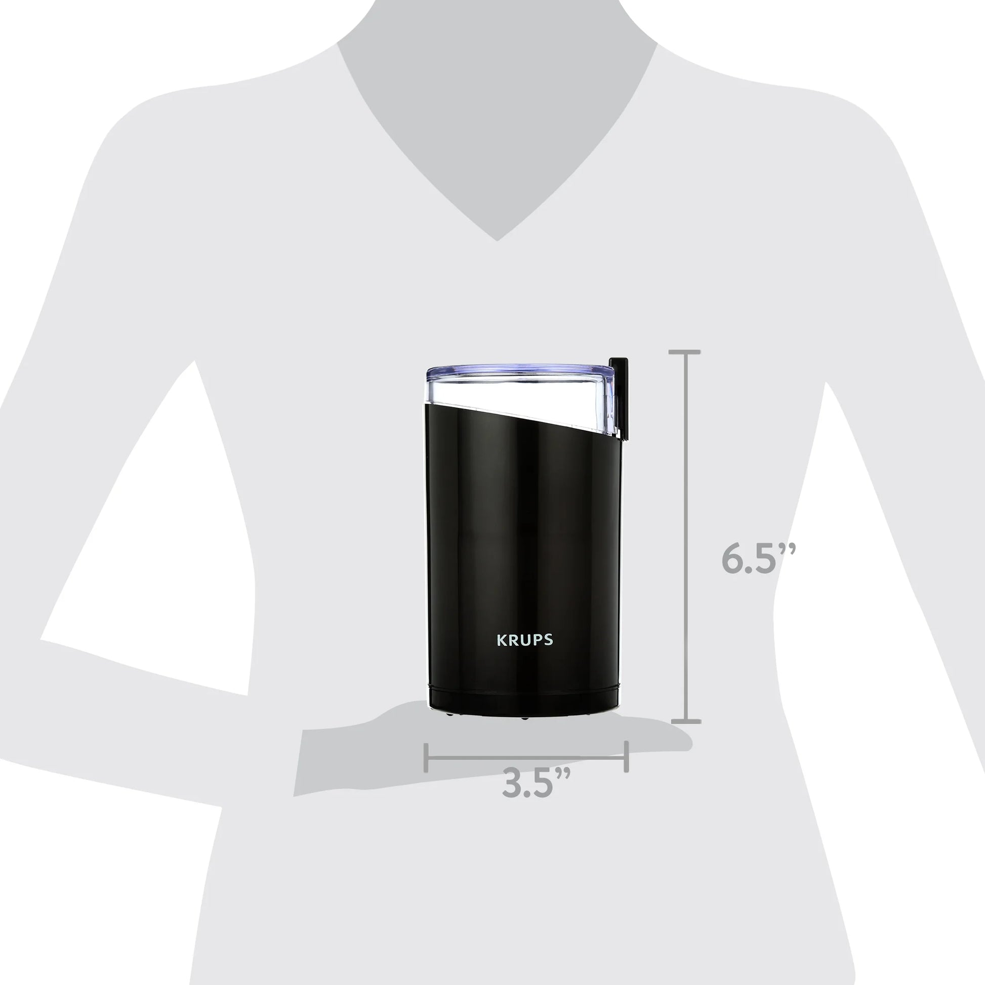 Elevate Your Coffee Experience with the Fast Touch Electric Coffee and Spice Grinder - Sleek Black Design - Ludovica 